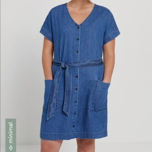 Belted Denim Shirt Dress